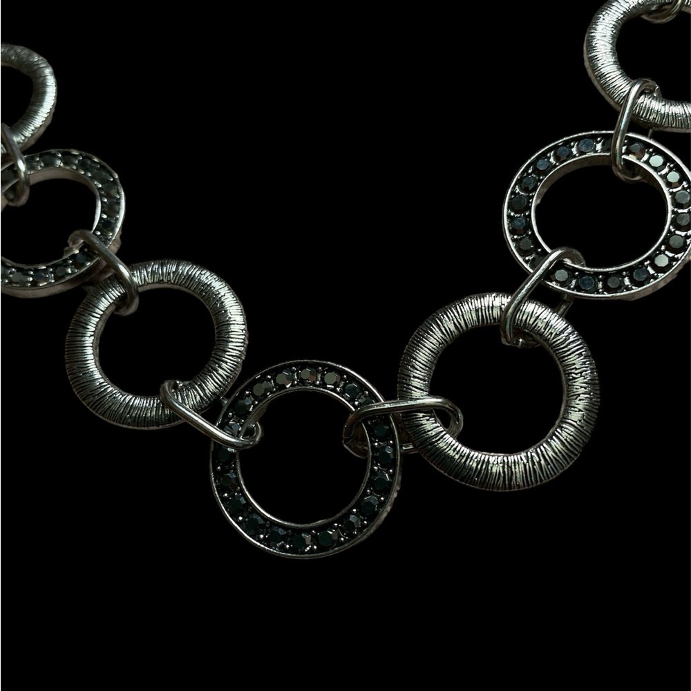 Modern day Madonna, silver necklace, and earring set